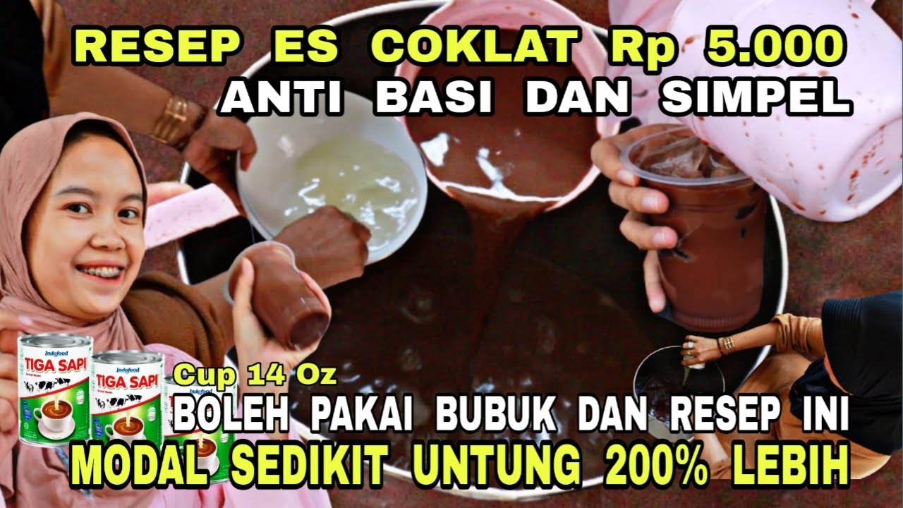 BISA PAKAI BUBUK ES COKLAT DAN RESEP INI ‼️ UNTUNG BANYAK PAKAI RESEP INI ‼️ CARA MEMBUAT ES COKLAT