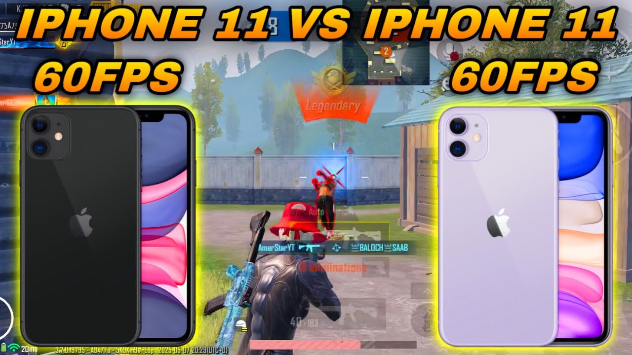 IPHONE 11 VS IPHONE 11 | 60FPS VS 60FPS | 1V1 TDM PUBG TEST 2025🔥