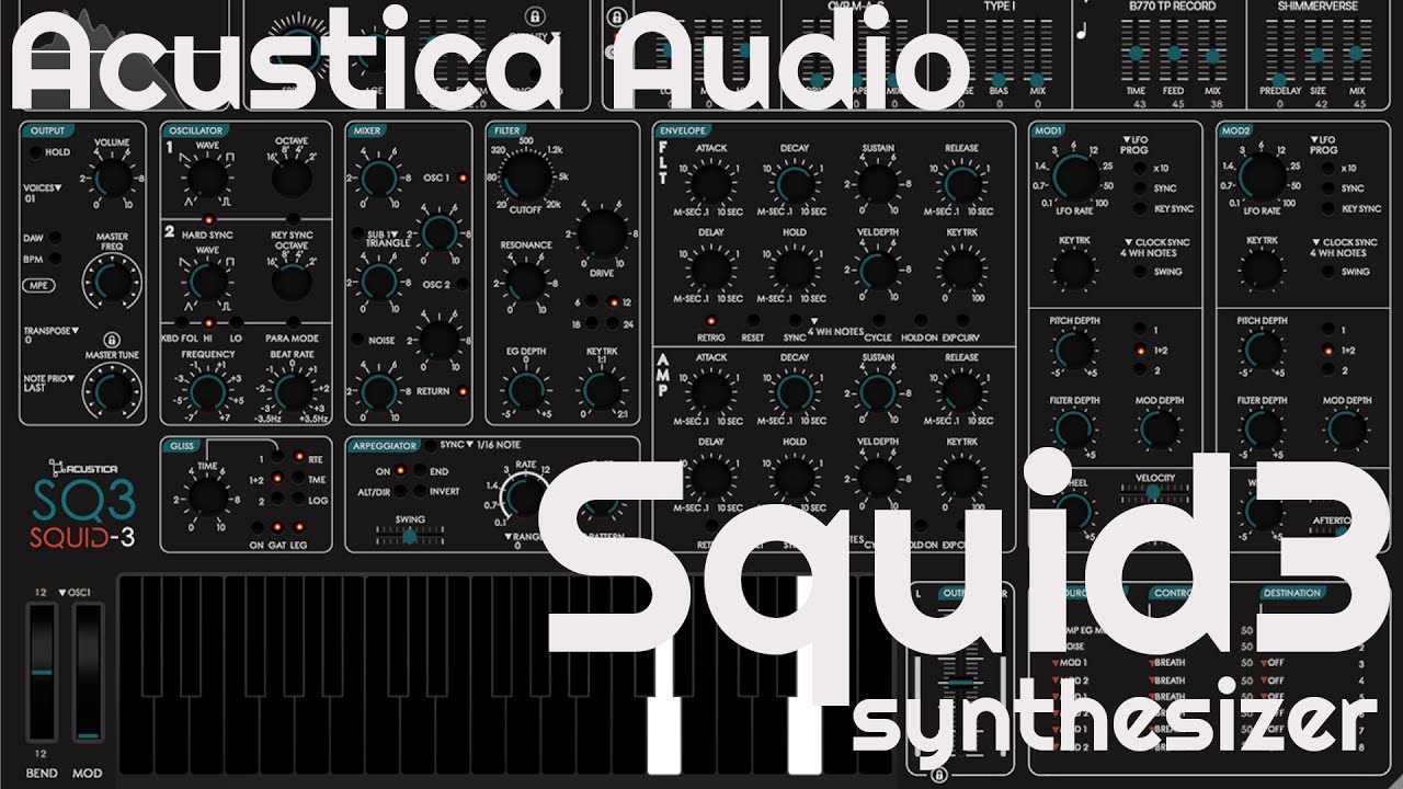 Squid3 Synthesizer by Acustica Audio (No Talking)