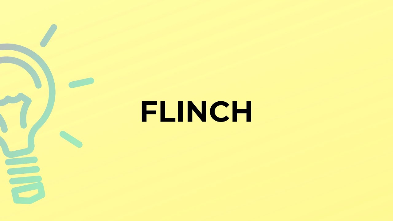 What is the meaning of the word FLINCH?