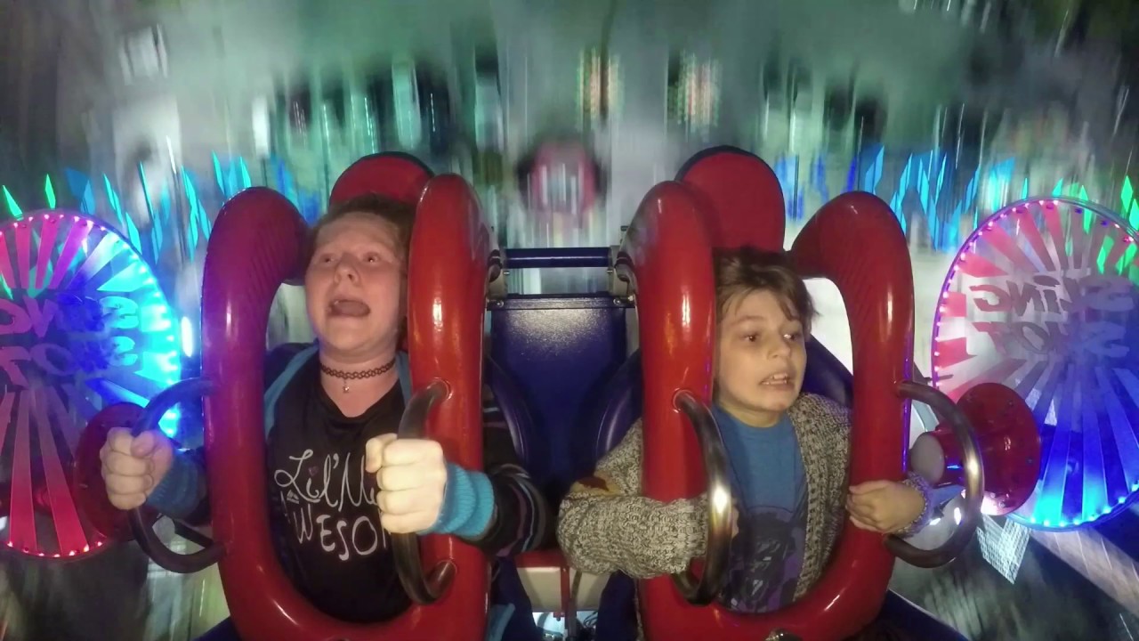 Worlds Tallest Slingshot at Magical Midway in Orlando, FL  - Jacob & Faith Blast 390 Feet Up