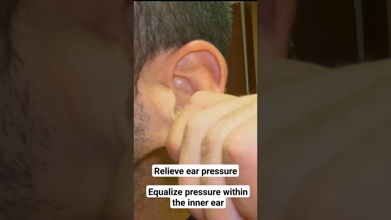 Eustachian tube dysfunction | Audible release to help with ear pressure #shorts #chiropractic