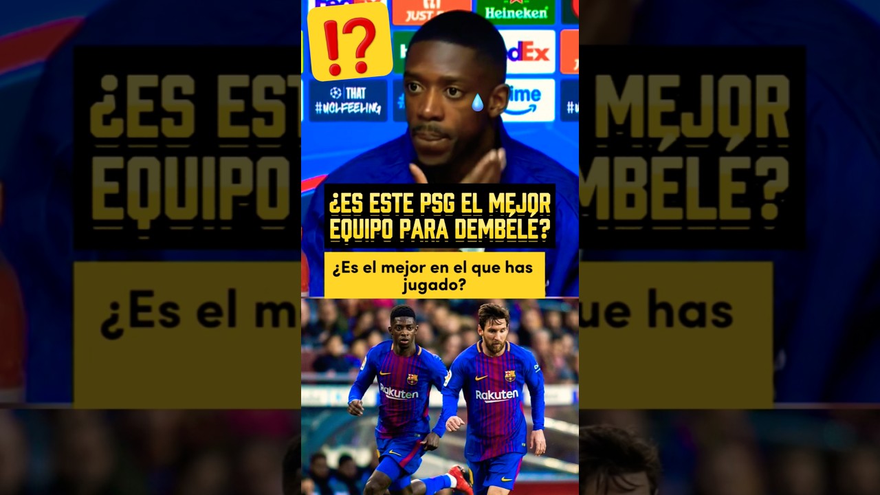 💥DEMB&Eacute;L&Eacute; SE RINDE A MESSI CUANDO LE PREGUNTAN SOBRE EL PSG DE LUIS ENRIQUE #championsleague #bar&ccedil;a