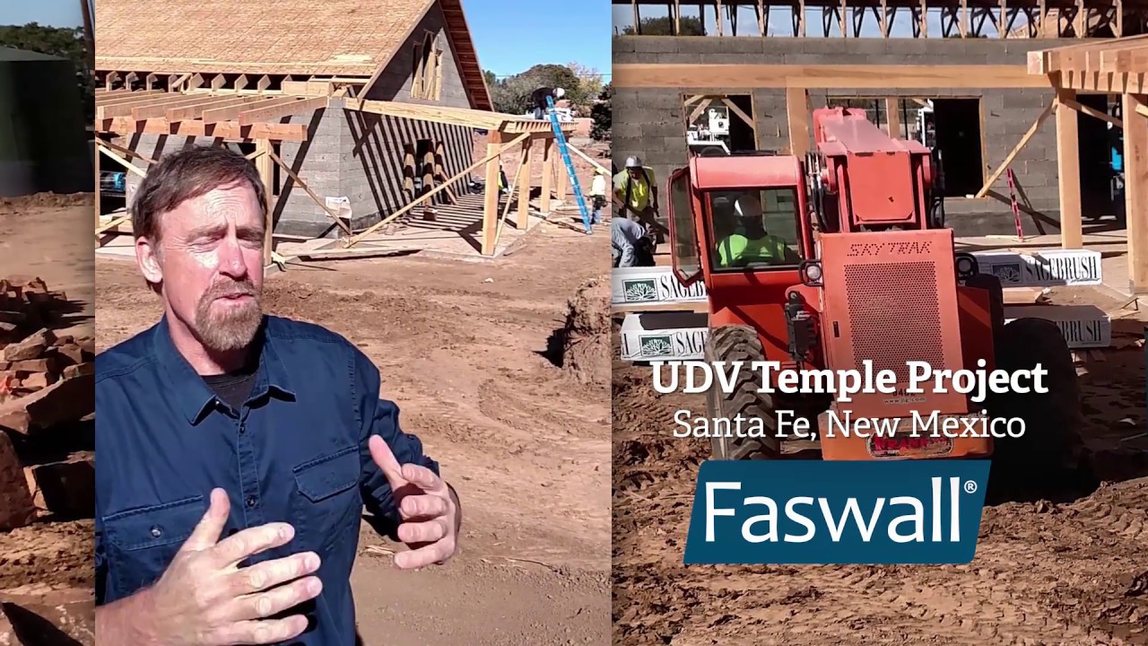 UDV Temple - Built with Faswall® Block, Santa Fe New Mexico