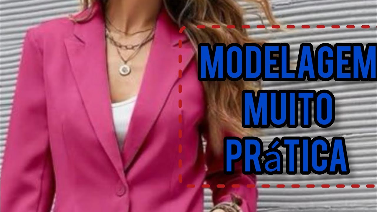 MODELAGEM DO BLAZER ALFAIATARIA SIMPLES.