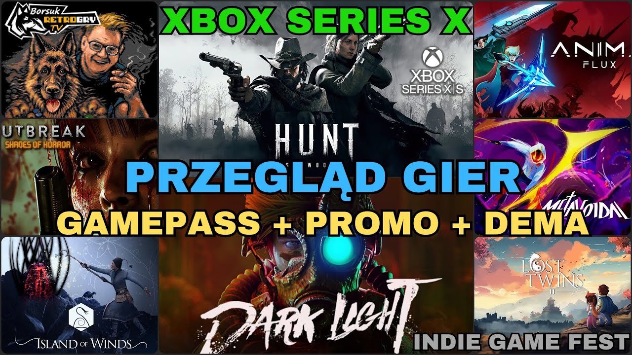 Borsuk Gry TV: XBOX SERIES X - Przegląd Gier #42 - GPASS + Dema + Promo +Inne (Indie Game Fest)