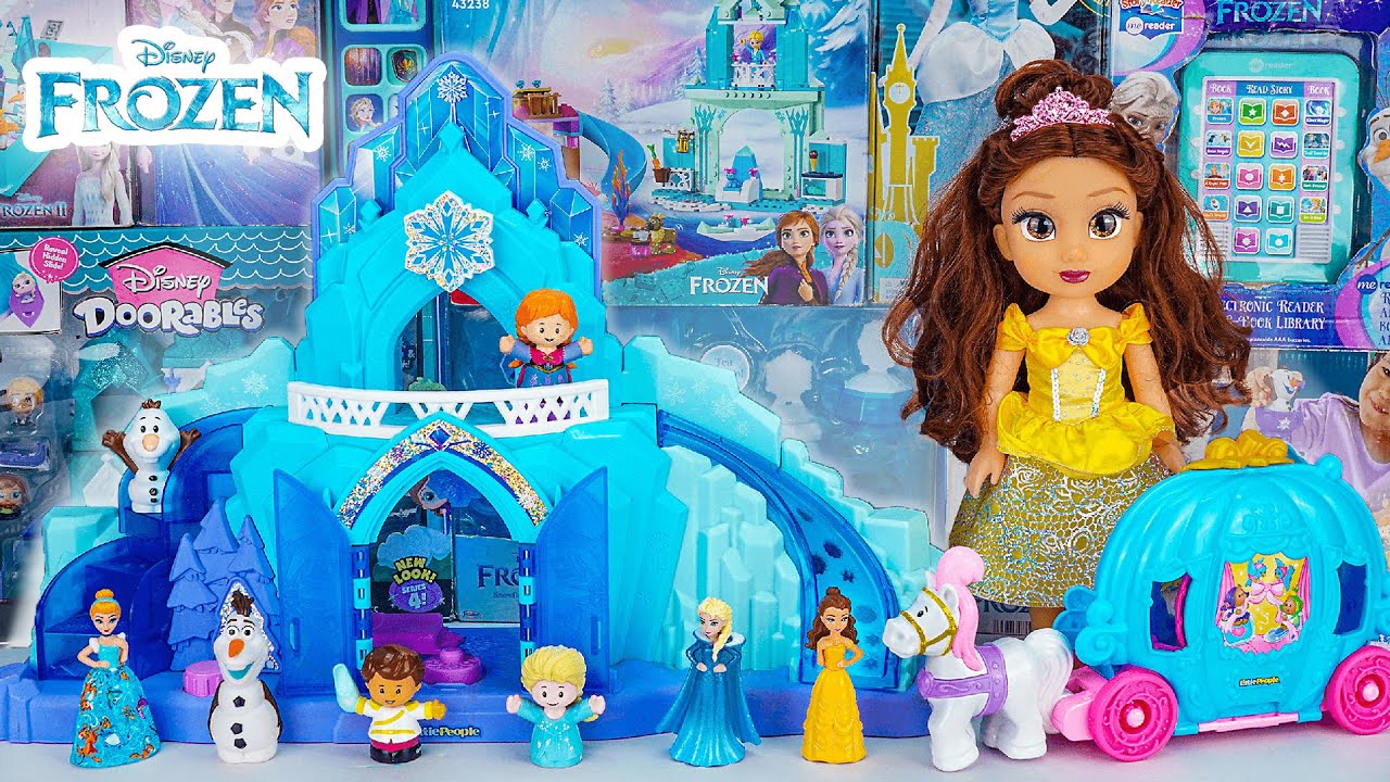 Unboxing Disney Frozen Elsa's Ice Palace Playset ASMR | Princess Cinderella's Dancing Carriage Toy