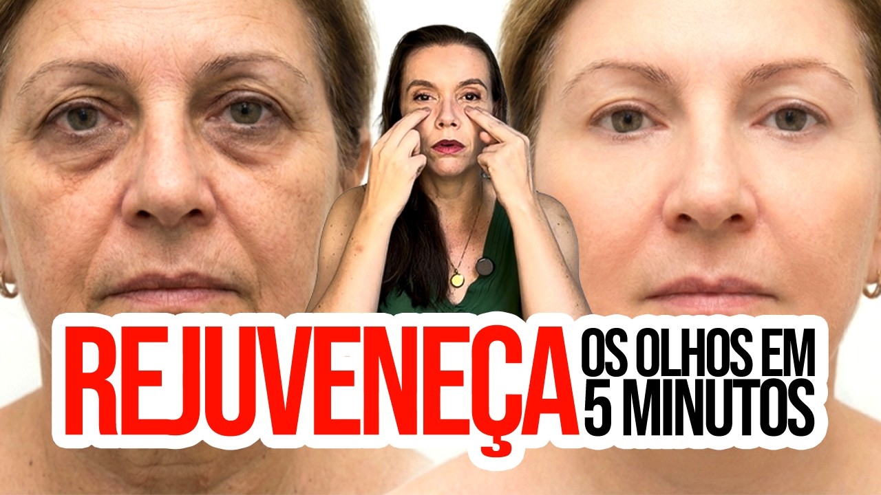 MASSAGEM para RUGAS nos OLHOS, BOLSAS e OLHEIRAS que FUNCIONA! FAÇA AGORA
