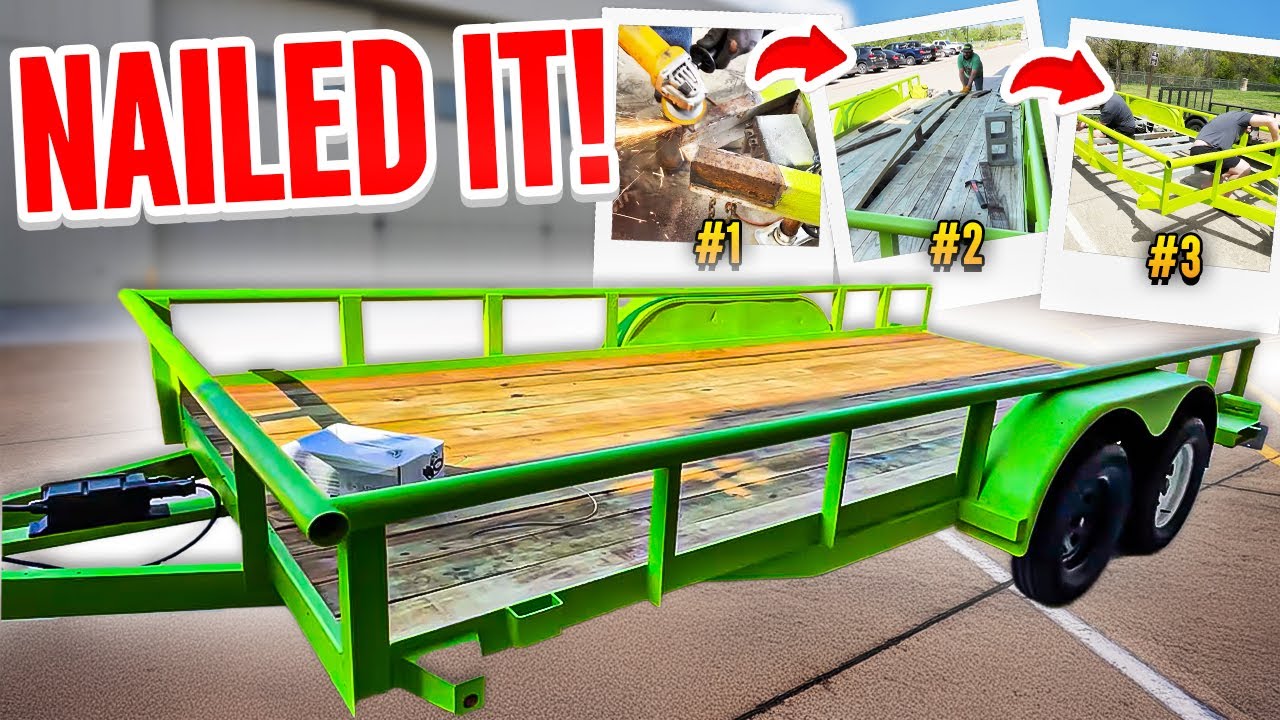 Реставрация 16-футового прицепа Big Tex Utility Trailer — полная сборка своими руками