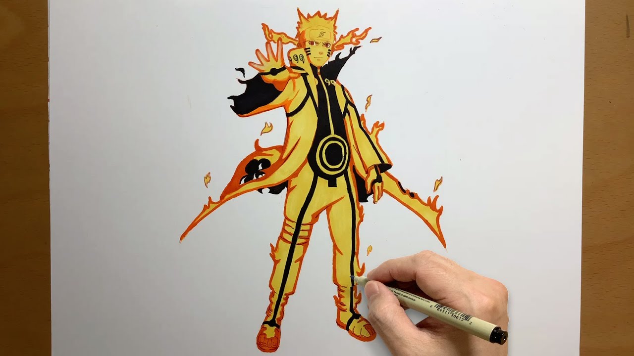 How to Draw Naruto Six Paths Sage Mode | step by step | draw anime | Naruto Six Paths Sage Mode
