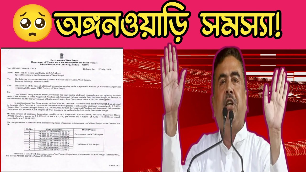 😱বড় আপডেট! অঙ্গনওয়াড়ি টাকা নিয়ে নতুন সমস্যা ✅ ICDS NEW UPDATE 2026 #icds 