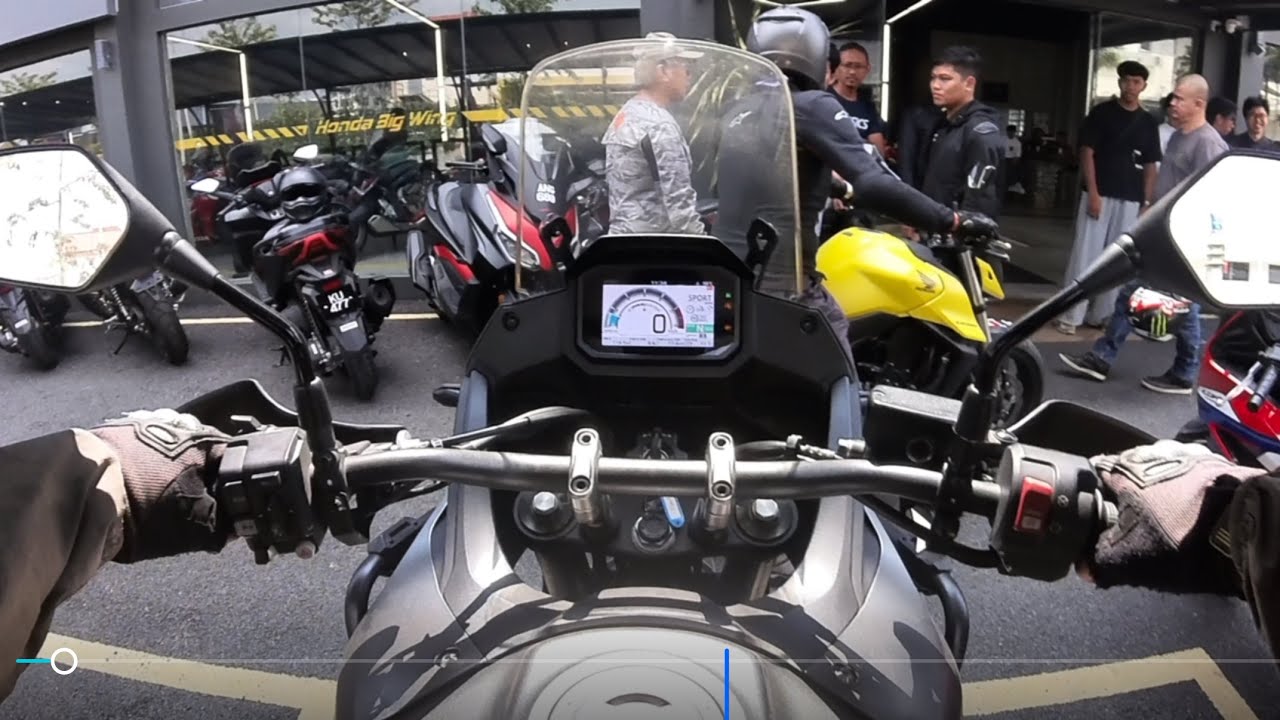 Test ride Honda Transalp at Honda Big Wing Damansara