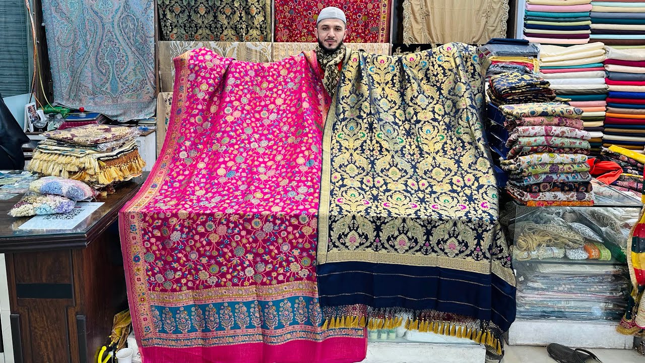 Pure Banarsi Shawls/Kimkhwab Shawls/New Designs/New Shawls/Original shawls By Syed Abbas 2023