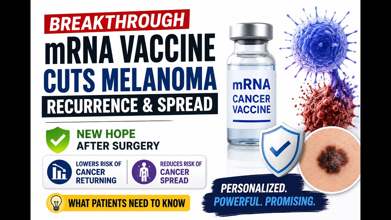 New mRNA Cancer Vaccine Cuts Melanoma Recurrence & Spread | What Patients NEED To Know