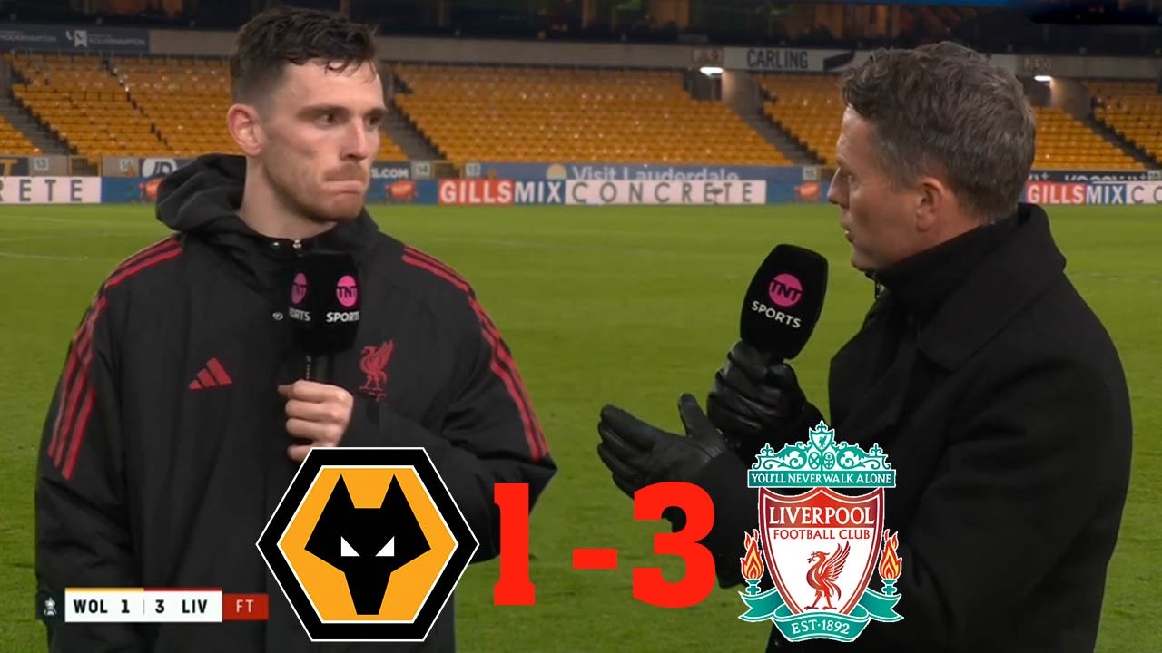 Wolves vs Liverpool 1-3 Salah Comeback Goal💥 Arne Slot, Virgil van Dijk And Robertson Reaction