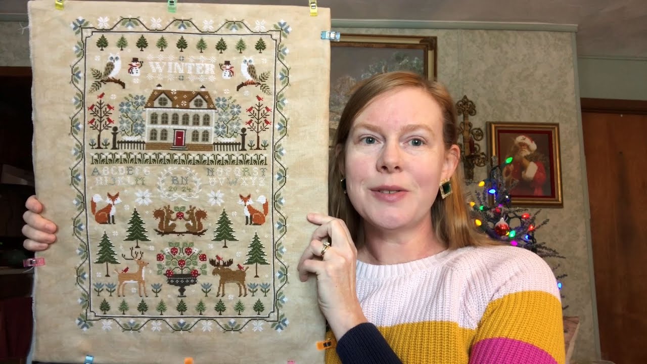 Flosstube #16: Finishes, starts, and stitched Christmas finds!