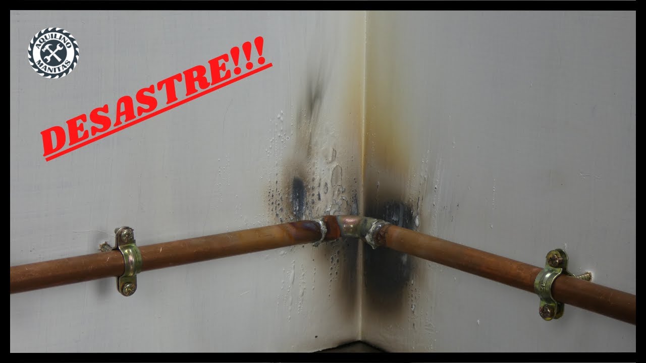 💥Que no te Pase esto!!!🔥Como SOLDAR COBRE sin QUEMAR la PARED 👨‍🔧Reformas y reparaciones.