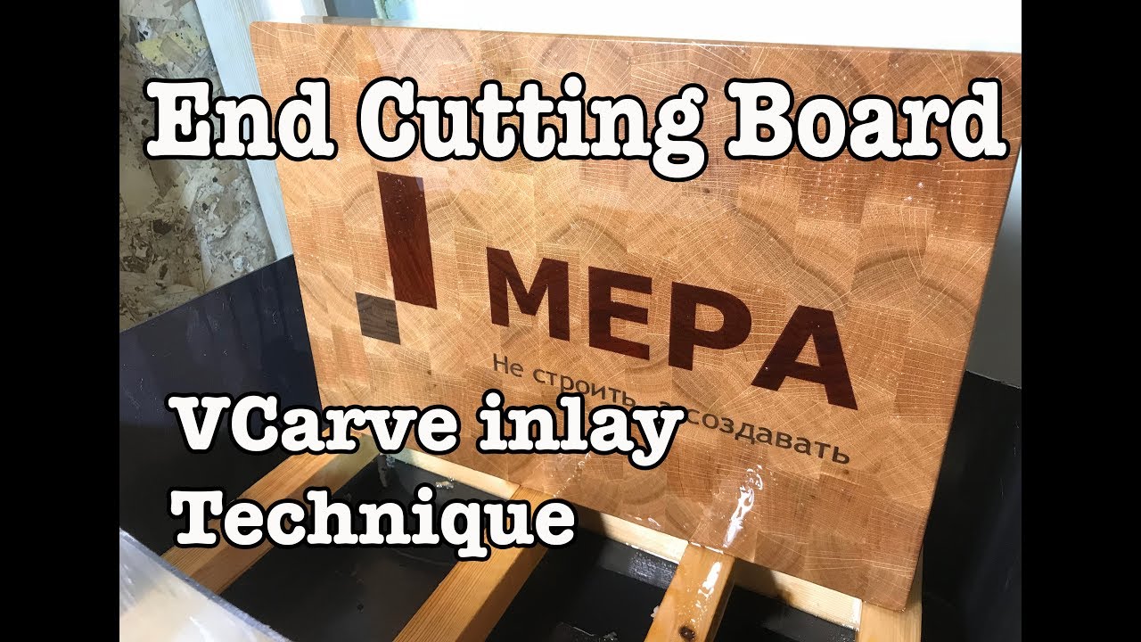 VCarve inlay technique End cutting boards