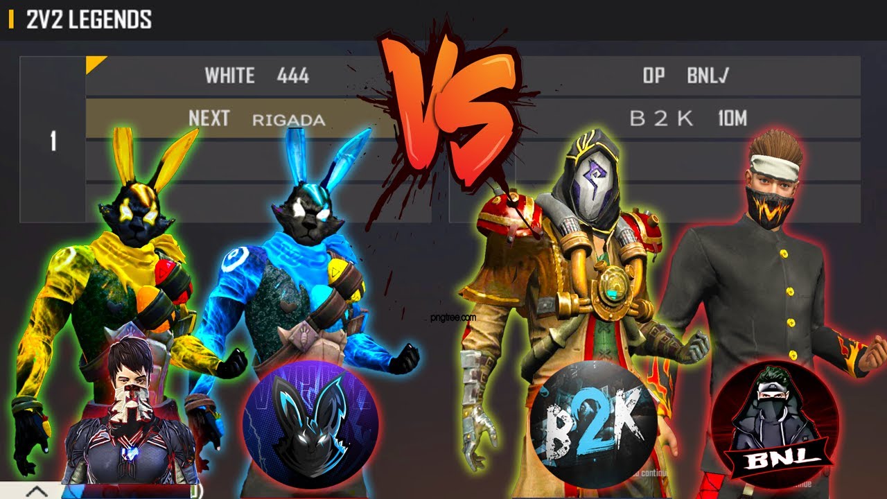 B2K BNL VS WHITE 444 RIGADA | 2V2 LEGENDS ONLY FULL GAMEPLAY - MOST DANGEROUS ROOM