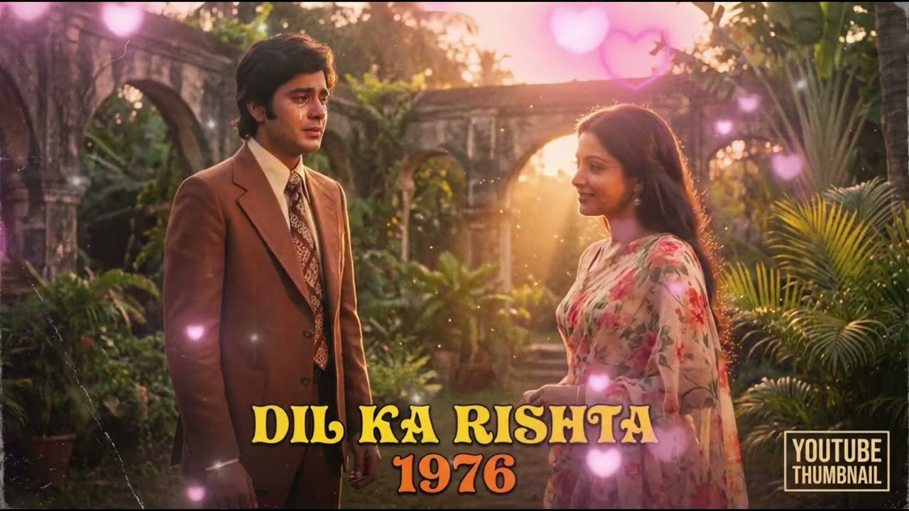 मेरे दिल के चैन - Old Bollywood style - वो प्यार भर भरे पल / 70s Bollywood romantic song 