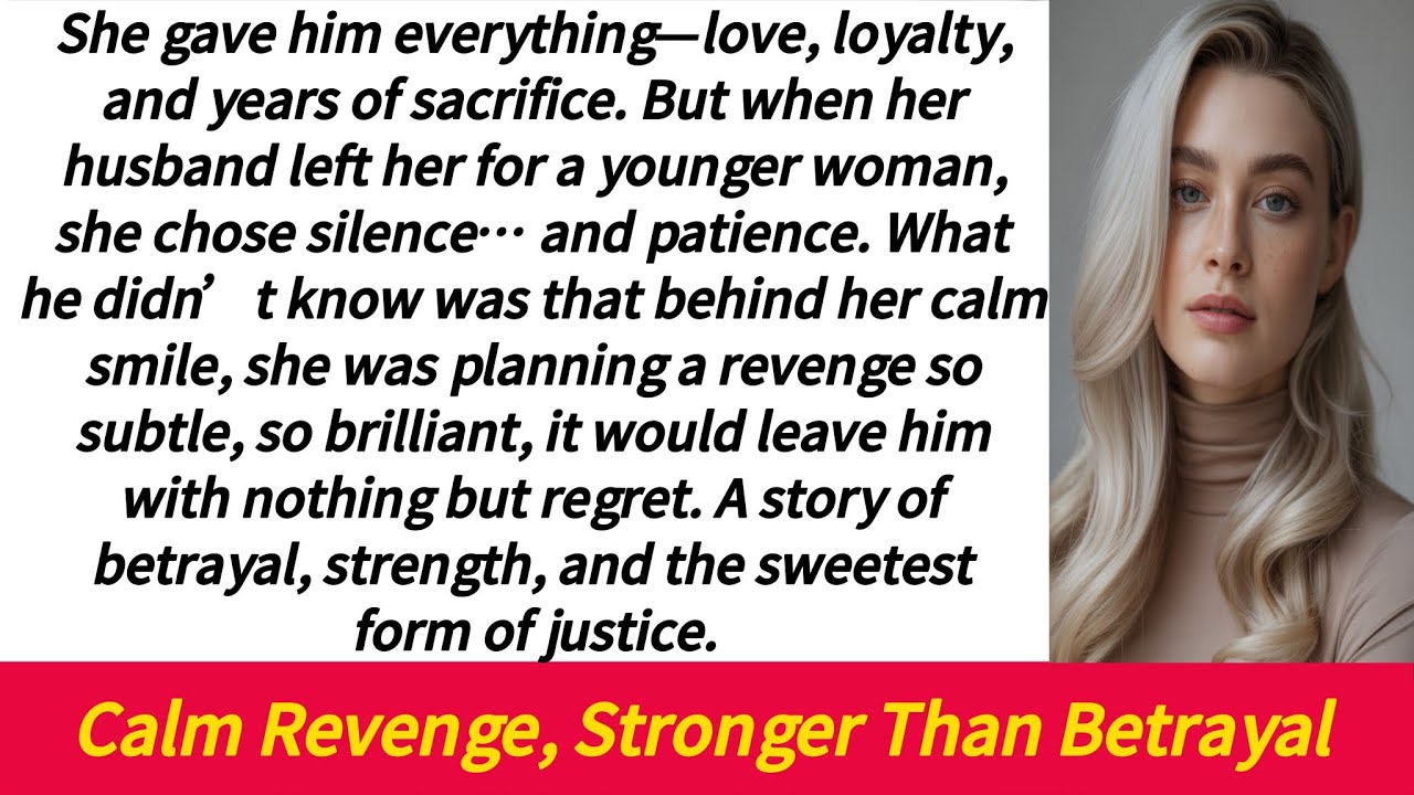 Wife&rsquo;s Calm Revenge After Husband Leaves Her for Younger Woman | Calm Revenge Story |My Calm Revenge