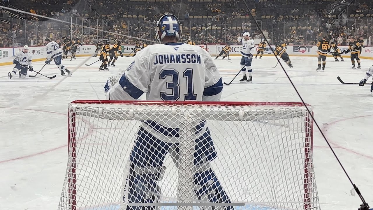 Jonas Johansson & Andrei Vasilevskiy Warm-Ups