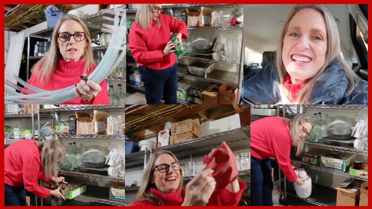 EXTREME BASEMENT DECLUTTER FOR BUSY MOM!! CANNING SUPPLIES DECLUTTERED! THIS MAINER MOM ON THE ROAD!