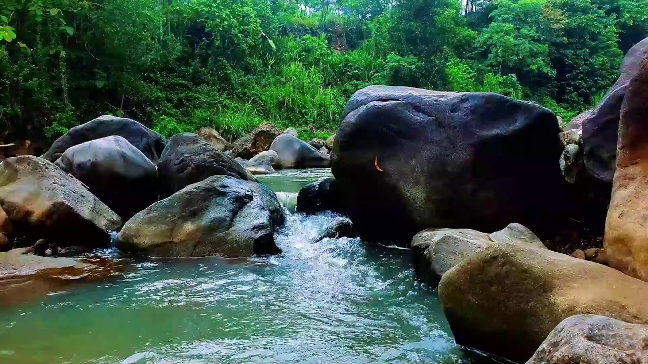 Deep Sleep River Sounds Flowing Gently Past Smooth Sand and Rounded Rocks