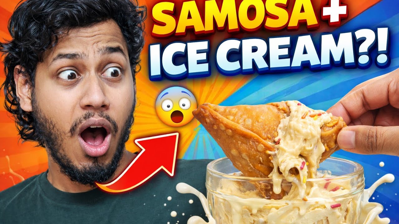 Samosa + Ice Cream 😳 Worst Combo Ever?