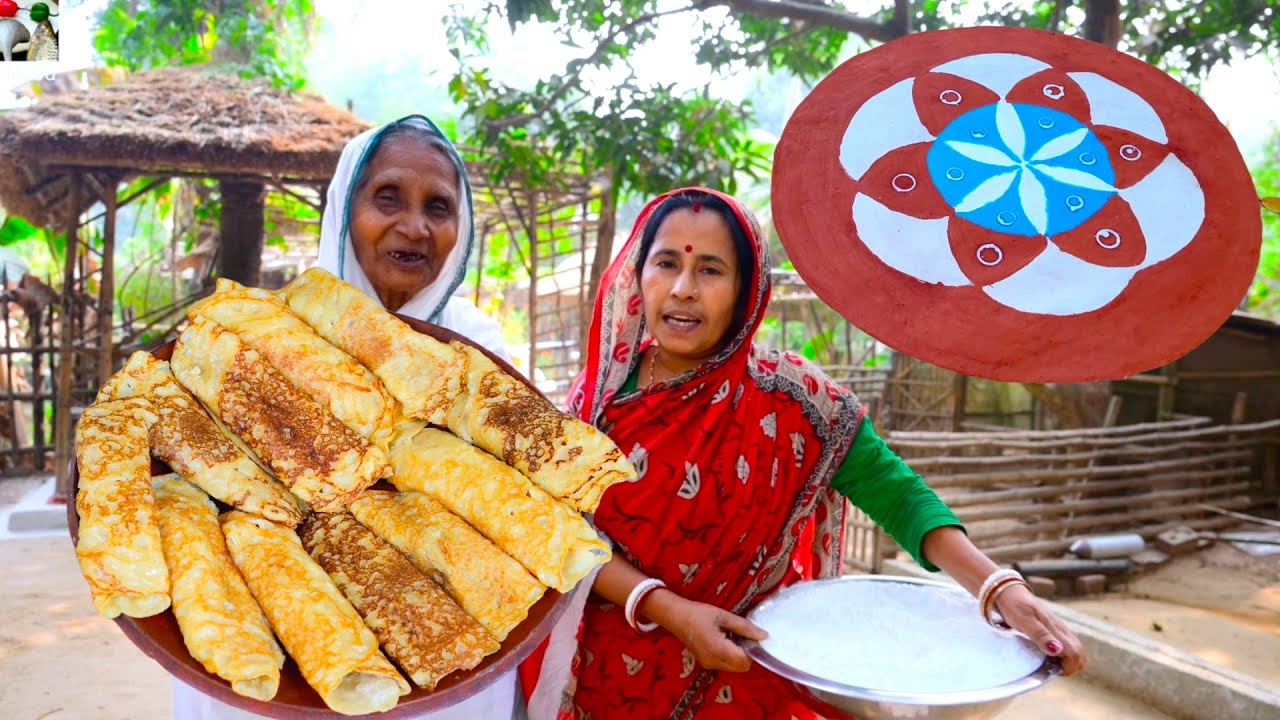 আজ মা বানালো পৌষপার্বনে ঠাকুমার পছন্দের পাটিসাপটা পিঠা | Makar Sankranti Special Pathisapta pitha
