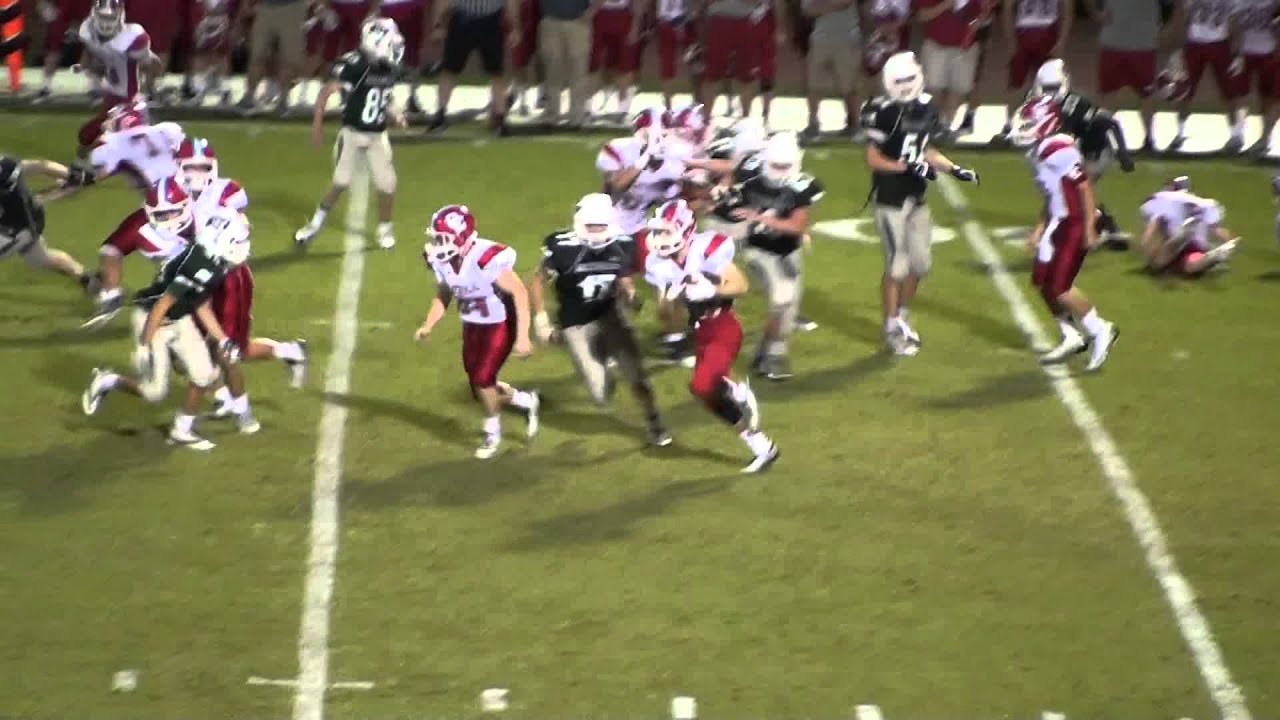 CS#25 Cole rambles down to the 15 yard line, CCHS vs Country Day.