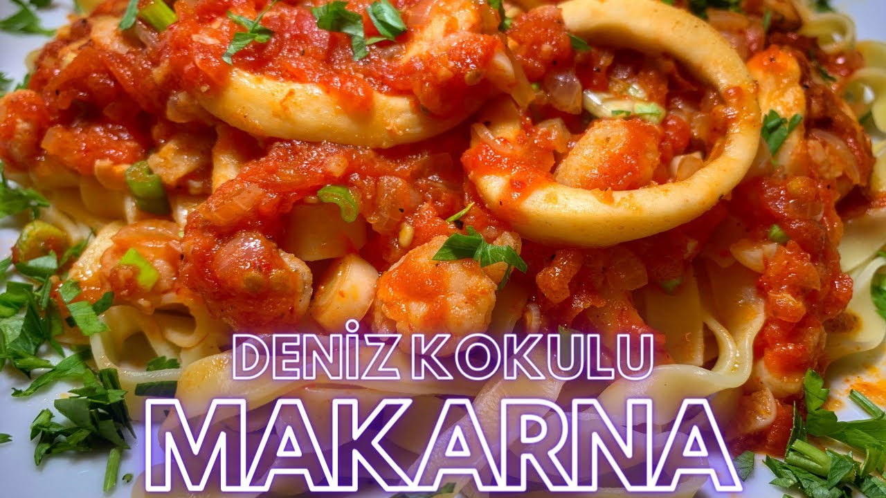 Deniz mahsullü Kalamar lı Karides li  enfes Makarna 🍝