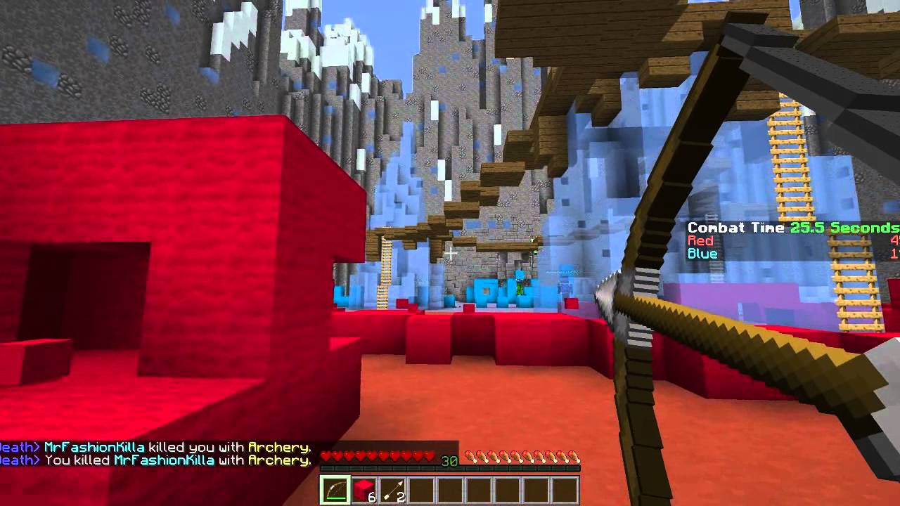 Minecraft: Turf Forts Minigame w/ FearxBlaze & Friends! -46 Kills!!