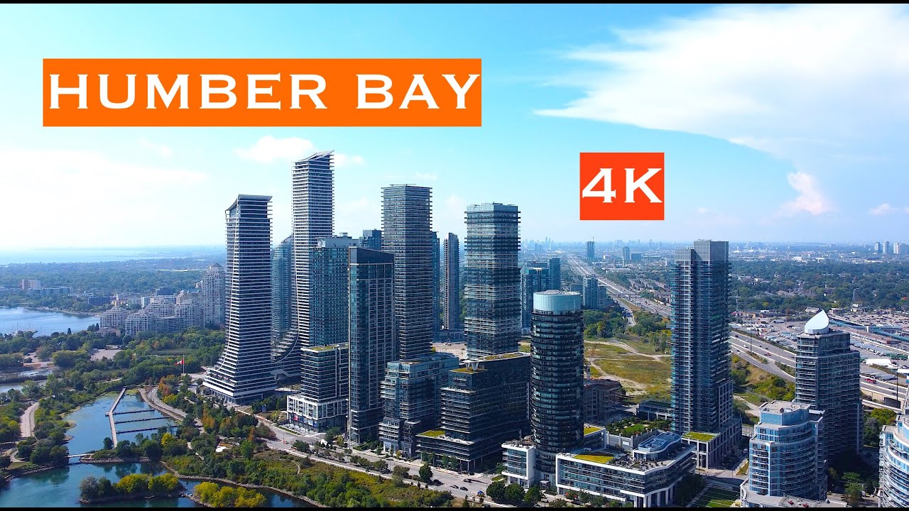 HUMBER BAY area Condos Drone Flight -  Toronto - DJI Mini 2  (4K)