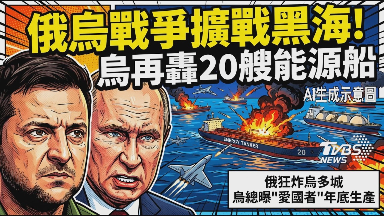 俄烏戰爭擴戰黑海!烏克蘭再轟20艘俄國能源船 俄羅斯狂炸烏多城 烏總澤倫斯基曝「愛國者」年底生產｜TVBS新聞 @TVBSNEWS01