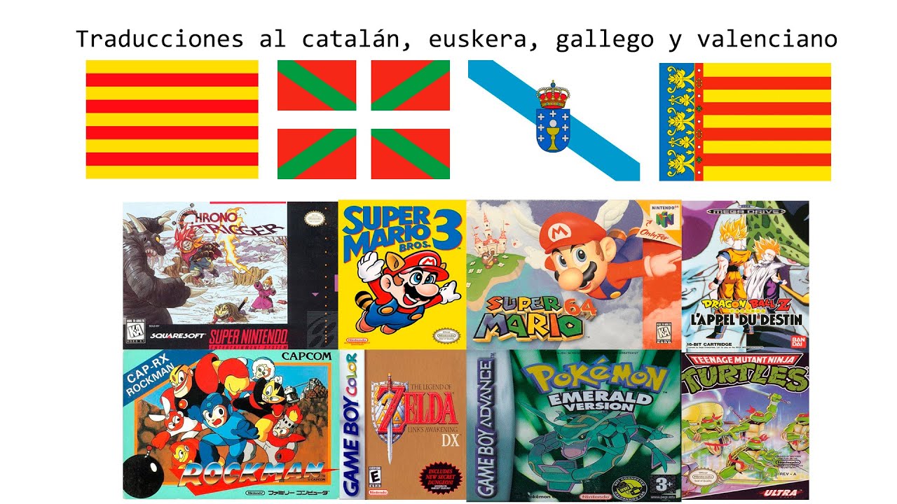 Videojuegos en catal&aacute;n, euskera, gallego y valenciano