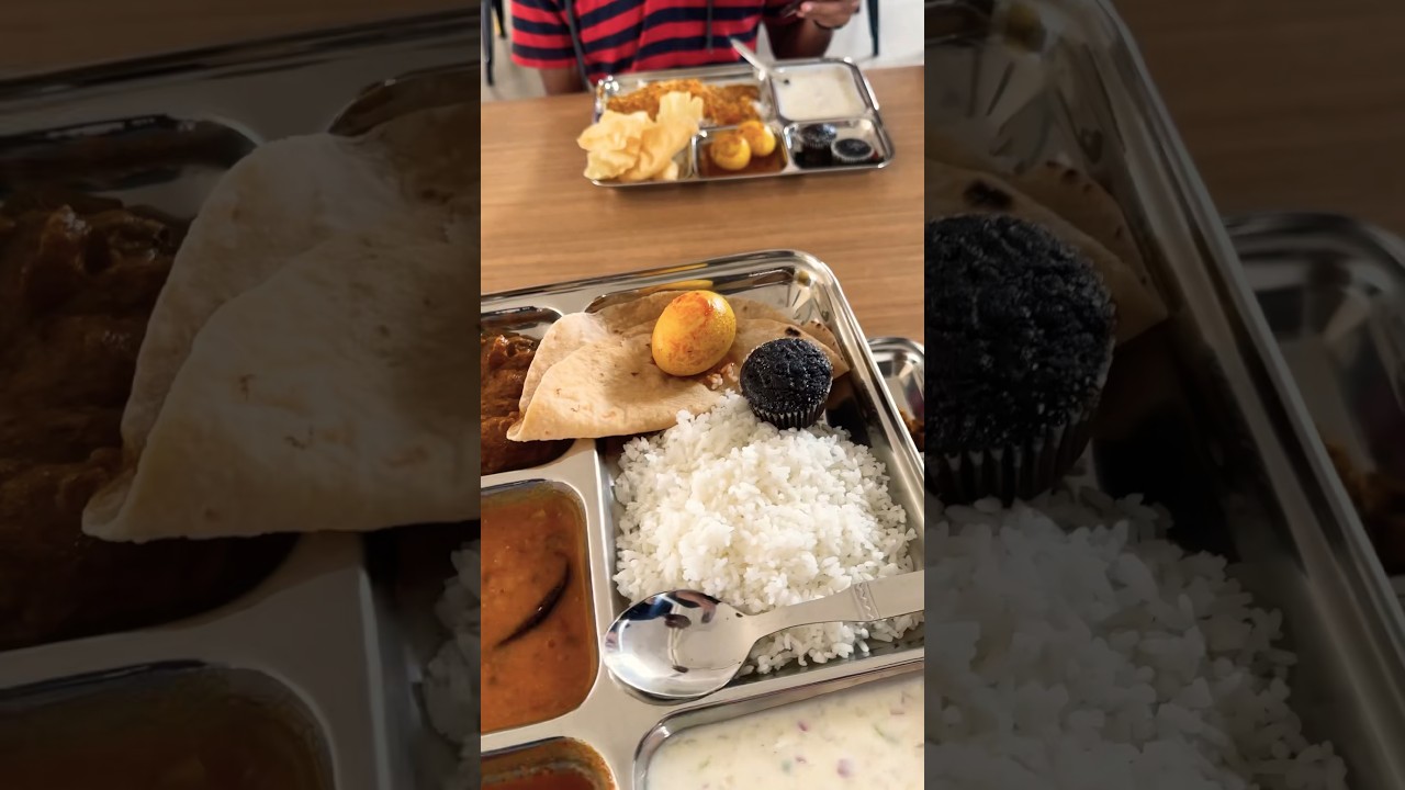Office Lunch Thali🥗: Unlimited Food #office #food #shorts