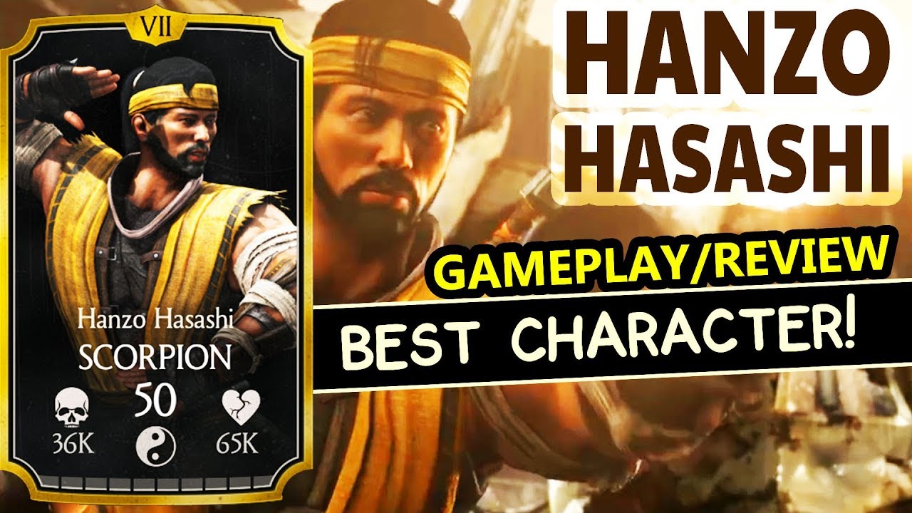 MKX Mobile 1.17. Hanzo Hasashi Gameplay, Review. BEST CHARACTER in the Update!