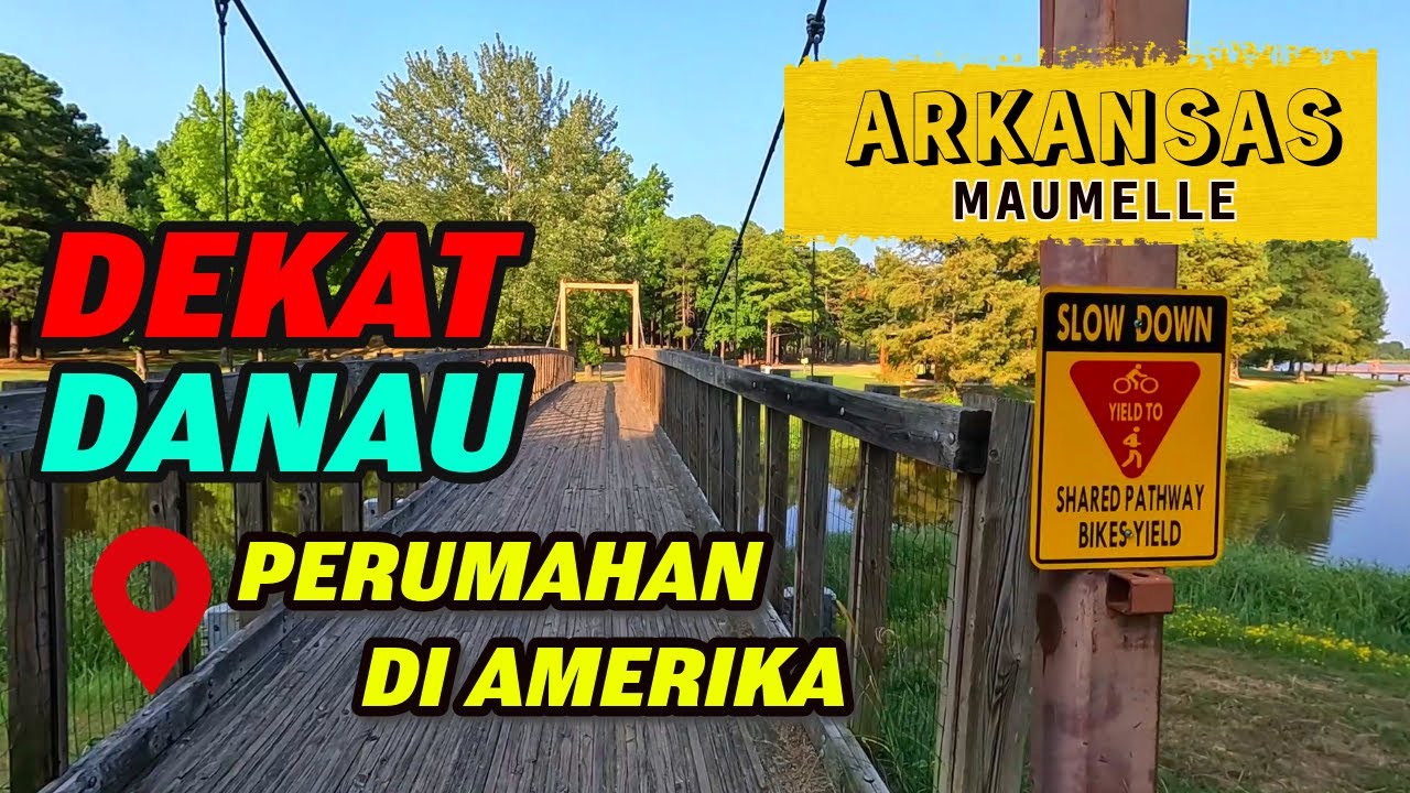 Arkansas Amerika - Perumahan berdekatan dengan danau