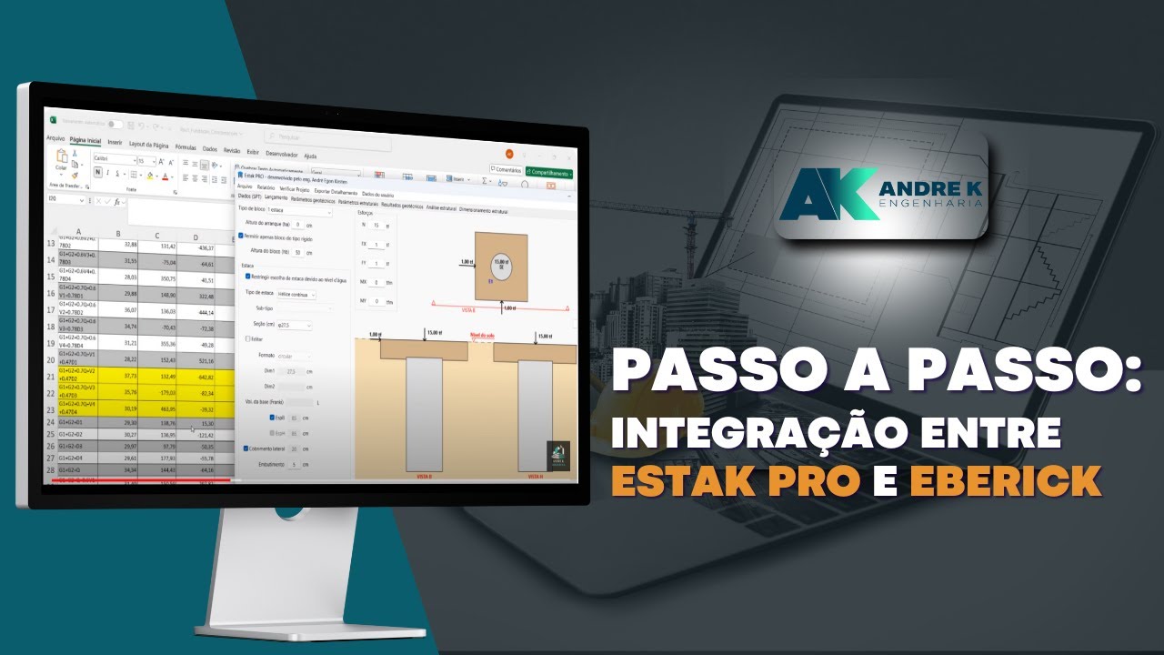 Passo a Passo: Integração entre Estak PRO e Eberick para projeto de fundações