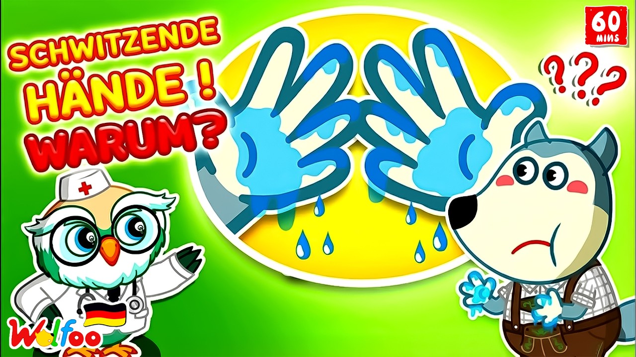 Warum schwitzen unsere Hände? 🖐 🔍 Wolfoo entdeckt – Der menschliche Körper | Lernvideos für Kinder