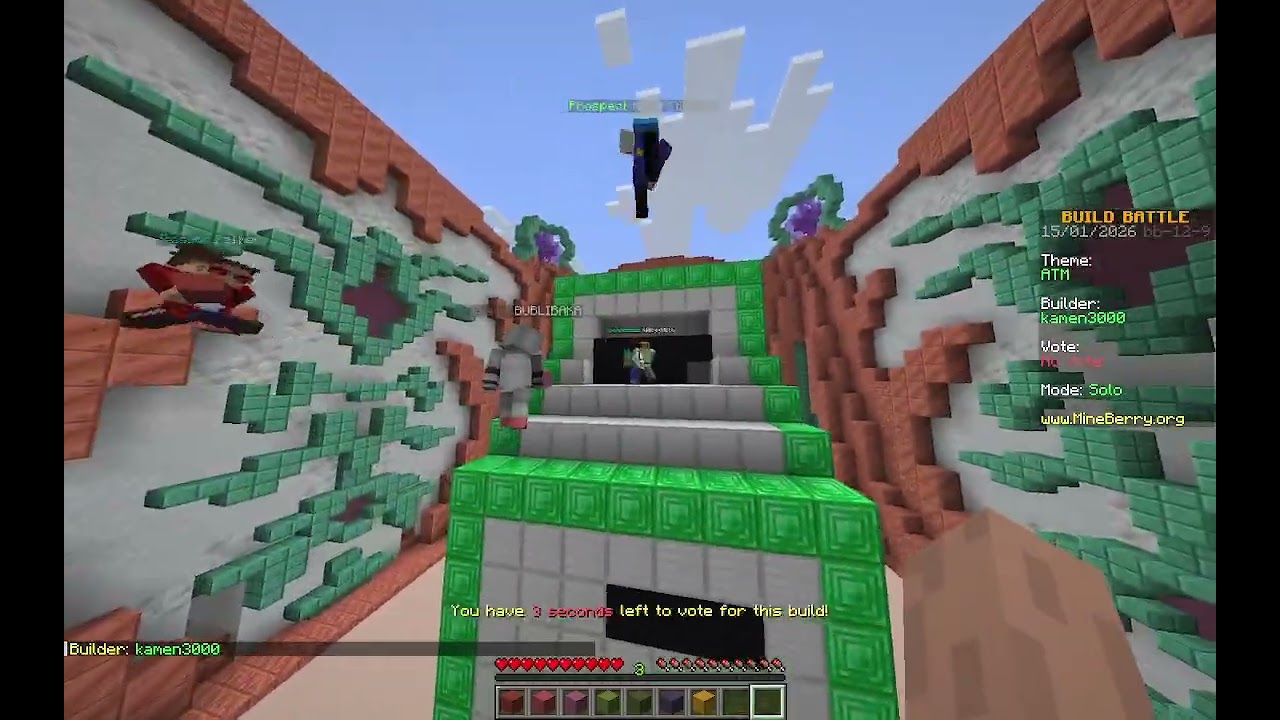 bugünnn tlahuncher mineberry sunucusunu oynuyoz