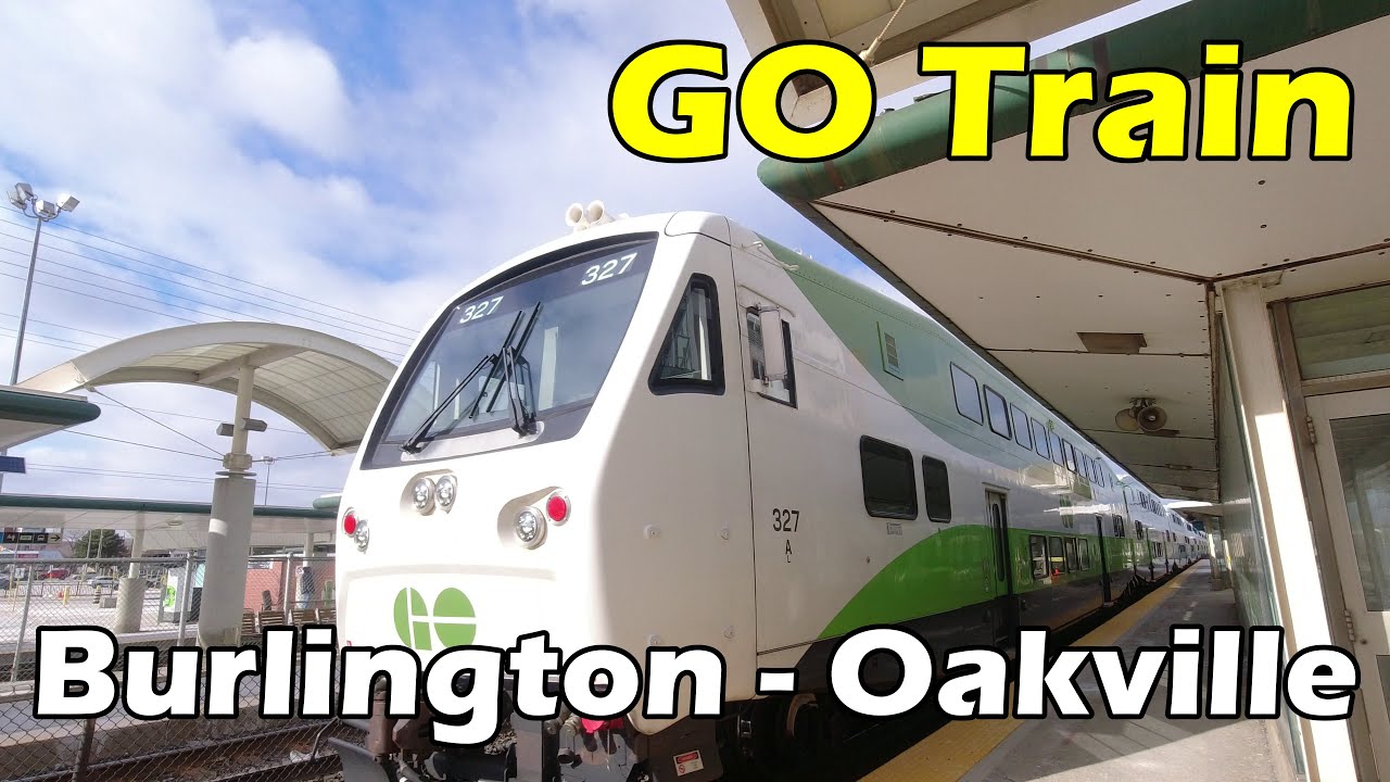 [4K] GO Train Lakeshore West, Burlington to Oakville GO (Duration 17 min)