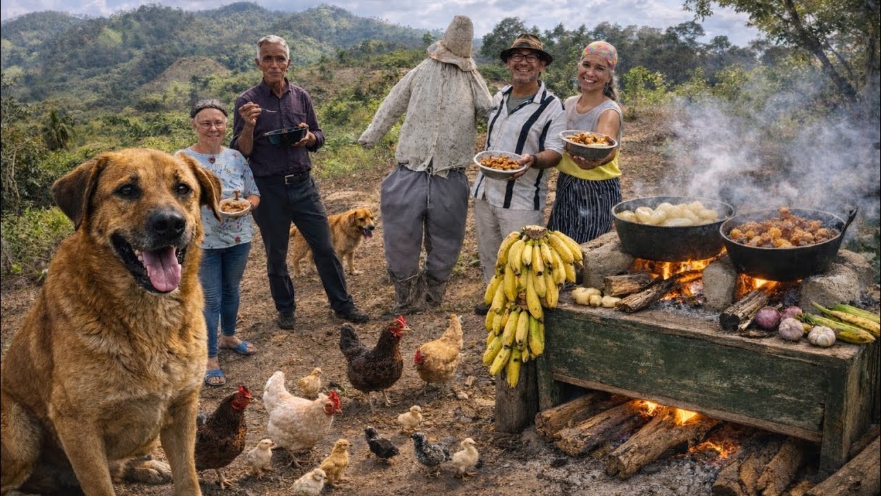 MIRA como lo ENCONTRAMOS cuando íbamos a COCINAR  aun CAMPO DOMINICANO