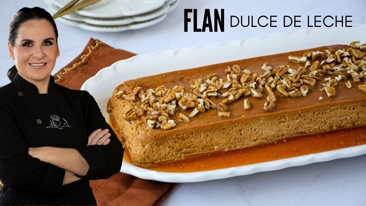 El secreto para un flan de dulce de leche delicioso!!! FACIL Y RAPIDO