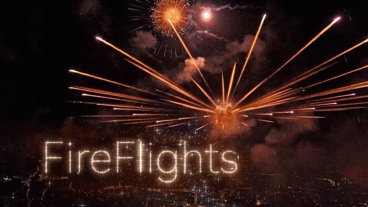 FireFlights 2024  (FPV Slow Motion Fireworks in HDR)