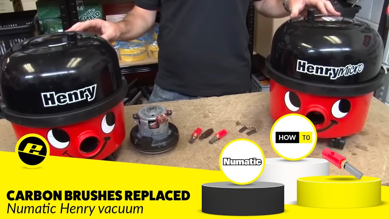 Как заменить угольные щетки пылесоса Numatic Henry