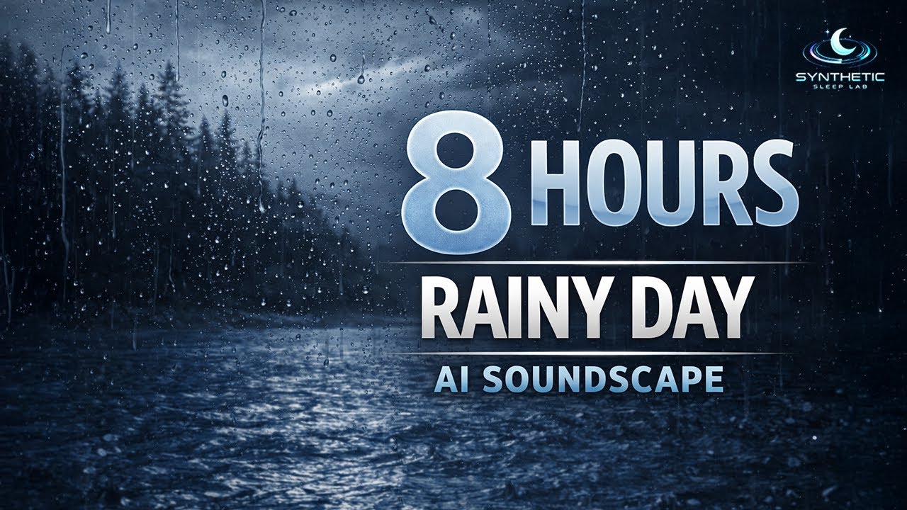 8 HOURS Soft Rain AI Sleep Soundscape 🌙 Black Screen | No Music | No Talking