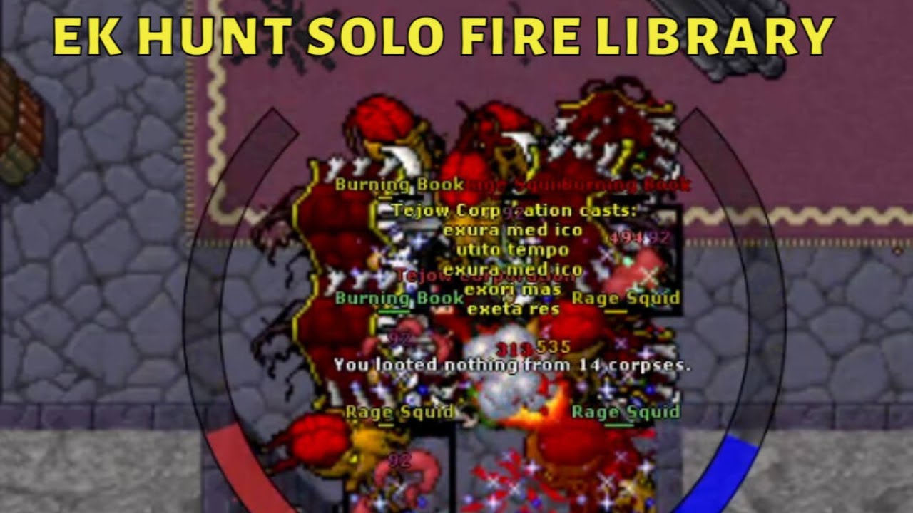 TIBIA - EK HUNT SOLO 2KK PROFIT - Livraria de FIRE  NO DEF NO SUPREME CHALLANGE