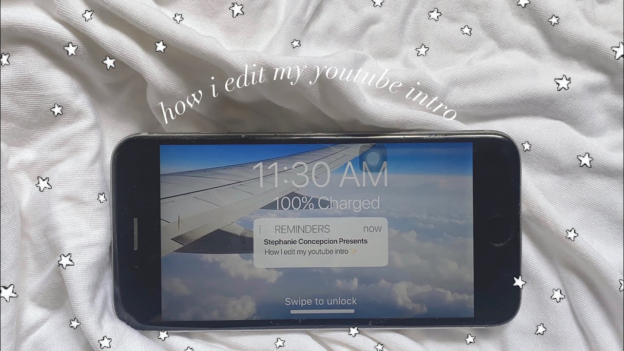 how I edit aesthetic ios notification intro [using my phone] 🦋